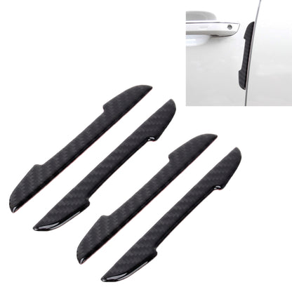 4 in 1 Carbon Fiber Car Auto Side Door Edge Guard Protection Trims Stickers, Yellow, Blue, Black