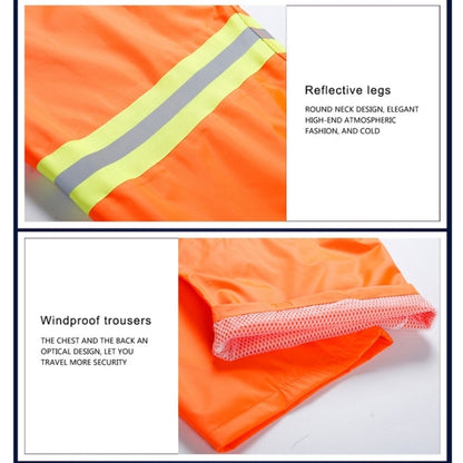 Adult Split Reflective Raincoats Rain Pants Cleaners Waterproof Clothes Labor Insurance Safety Sanitation Suits, Size: XL, Size: XL