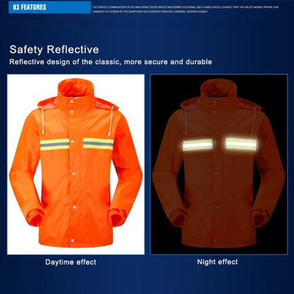 Adult Split Reflective Raincoats Rain Pants Cleaners Waterproof Clothes Labor Insurance Safety Sanitation Suits, Size: L, Size: L