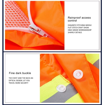 Adult Split Reflective Raincoats Rain Pants Cleaners Waterproof Clothes Labor Insurance Safety Sanitation Suits, Size: M