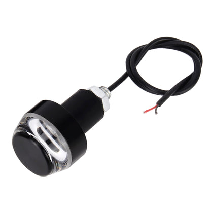 Pair Motorcycle Turn Signal Light Grip Bar Plug Strobe Side Marker End LED Handlebar Lamp, Red Light