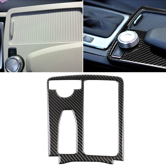Car Carbon Fiber Left Drive Gear Position Panel Decorative Sticker for Mercedes-Benz W204 2007-2013 / W212 2010-2012, Left Drive Gear Position (W212)
