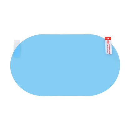 Car Oval PET Rearview Mirror Protective Window Clear Anti-fog Waterproof Rain Shield Film, Size:10x15cm, 10x15cm