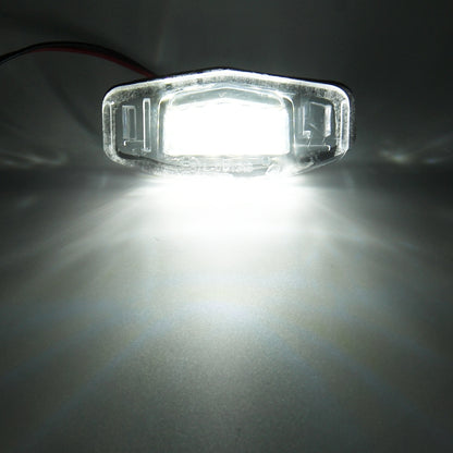 2 PCS DC 12V 2W 120LM 6000K LED License Plate Light 18-SMD Bulbs Lamps for Honda Civic VII4/5D 01-05, VIII 06-17, City 4D 03-09, Lengend 99-04, For Honda Civic