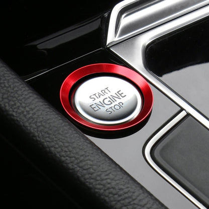Car Engine Start Key Push Button Ring Trim Aluminum Alloy Sticker Decoration for Volkswagen, For Volkswagen (Engine Start), For Volkswagen