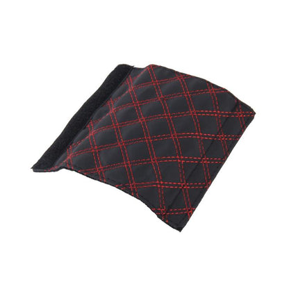 2 PCS Car Hand Brake Cover Shift Knob Gear Stick Cushion Sets Cover Car Accessory Interior Decoration Pad, 2 PCS  Red, 2 PCS Red  White