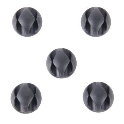 5 PCS Double Hole Cable Clips, Cable Management System and Cord Organizer Solution, 5 PCS Double Cable Clips(Black)