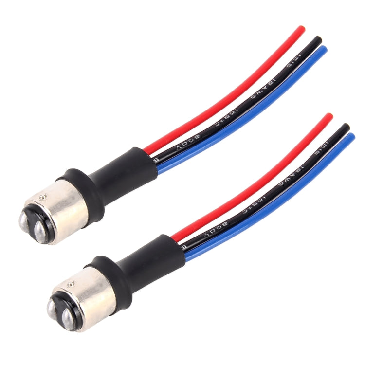 1 Pair 1157 / BAY15D Bulb Holder Base Male Socket with Wire, 1157 / BAY15D