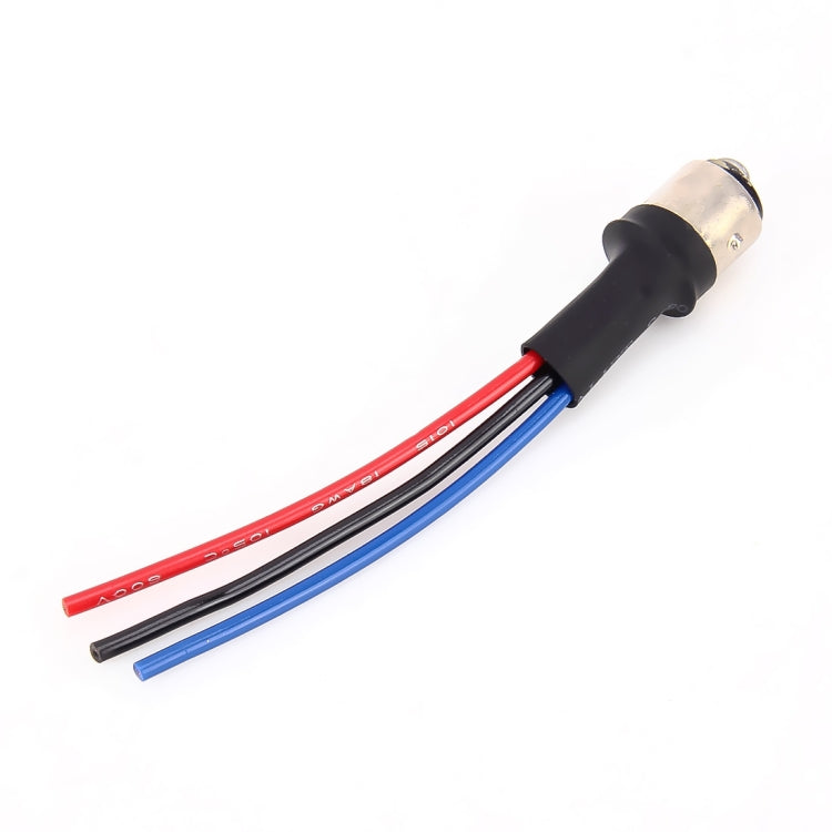 1 Pair 1157 / BAY15D Bulb Holder Base Male Socket with Wire, 1157 / BAY15D