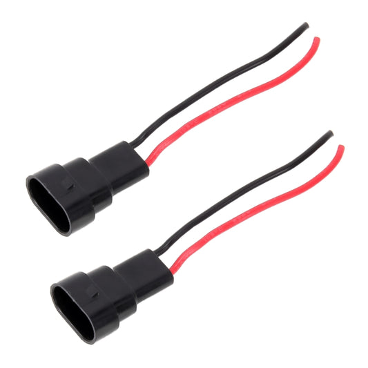 1 Pair 9005 / 9006 / 9012 Bulb Holder Base Male Socket with Wire, 9005 / 9006 / 9012
