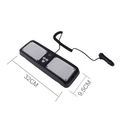 High qulaity DC 12V,9W LED Waterproof Car Sunshade Red Light And Blue Light Warning Lights Strobe Emergency Lights Flashing Light with 12 Kinds Flash Patterns, Red+Blue