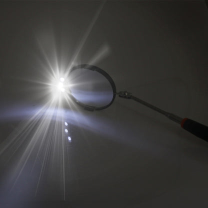 Retractable Vehicle Car Chassis Inspection Mirror with 3 PCS 5mm LED Lights, Mirror Diameter: 82mm, Max Expanding Length: 760mm, Diameter: 82mm, Max Expanding Length: 760mm