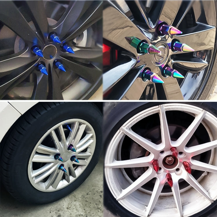 20 PCS Wheel Drive Hub Adaptor Car Wheel Nut  Adjustable Decorative Steering Wheel Hub Nut, 20 PCS
