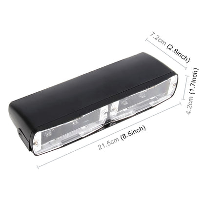 DC 12V 4.2W 16LEDs Crystal Lamp Beads Car Windshield Warning Lamp 18 Flash Patterns(Adjustable) , CMS5390BL, CMS5390LR, CMS5390RL, CMS5390WL, CMS5390WY, CMS5390YL