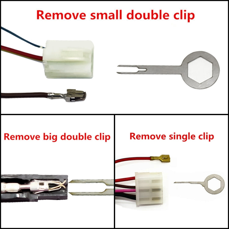 3 PCS Auto Car Rubberized Plug Circuit Board Wire Harness Terminal Extraction Pick Connector Crimp Pin Back Needle Remove Tool, 3 PCS (Rubberized)