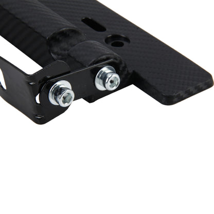 Car License Double Adjust Carbon Number Plate Adjustable Carbon Lead Plate Frame Holder Universal License Plate Holder Car Accessories, TM-302
