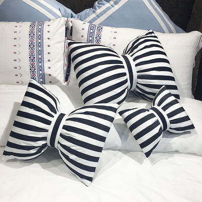 Classical Stripe Bowknot Style Breathable Car Waist Pillow Back Cushion, Size: 35*45cm, Size: 35*45cm