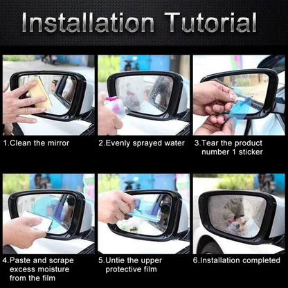 Car Round PET Rearview Mirror Protective Window Clear Anti-fog Waterproof Rain Shield Film for Toyota Corolla 14-18 (Can Customize Other Model), For Toyota Corolla 14-18