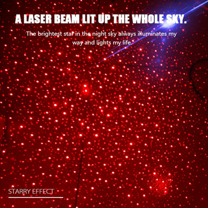 5V Roof Ceiling Decoration Red Light Star Night Lights Starry Sky Atmosphere Lamp Projector with Remote Control, Starry Sky/Remote Control