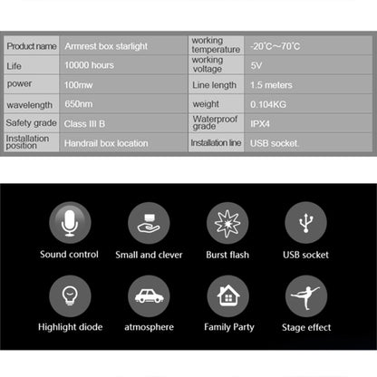 5V Roof Ceiling Decoration Red Light Star Night Lights Starry Sky Atmosphere Lamp Projector with Remote Control, Starry Sky/Remote Control