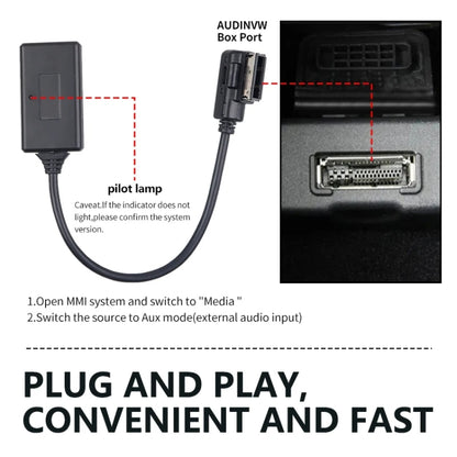 Car MMI 3G AMI Bluetooth Audio Cable Wiring Harness for Audi Q5 A5 A7 R7 S5 Q7 A6L A8L A4L, For Audi A6L / A8L
