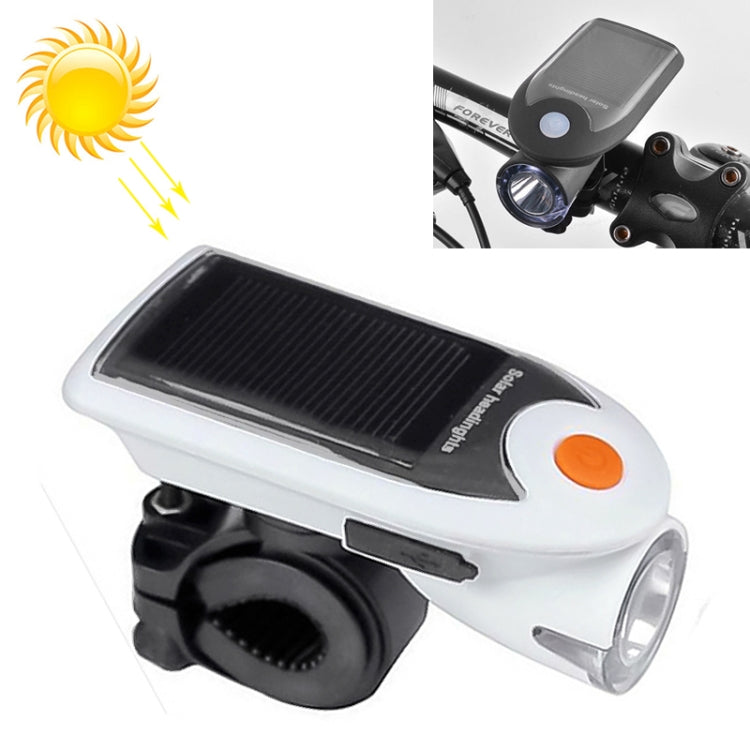 3W 240LM USB Solar Energy Motorcycle / Bicycle Front Light, Front Light Black, Front Light White