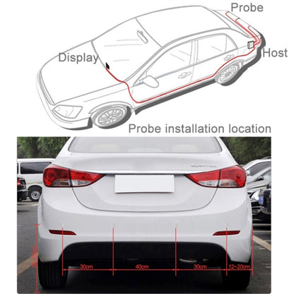 Car Voice Prompt Reverse Backup Radar System - Premium Quality 4 Parking Sensors Car Reverse Backup Radar System with LCD Display, Backup Radar System