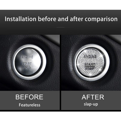 Car Engine Start Key Push Button Cover Trim Sticker Decoration for Mercedes-Benz, For Mercedes-Benz