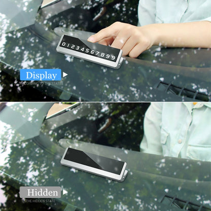 Creative Temporary Parking Card Car Sticker, Parking Card Car Sticker (Silver), Parking Card Car Sticker (Grey)