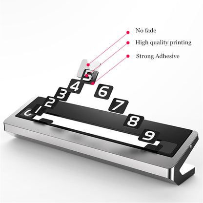 Creative Temporary Parking Card Car Sticker, Parking Card Car Sticker (Silver), Parking Card Car Sticker (Grey)