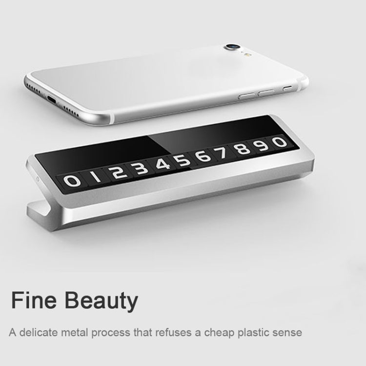 Creative Temporary Parking Card Car Sticker, Parking Card Car Sticker (Silver), Parking Card Car Sticker (Grey)