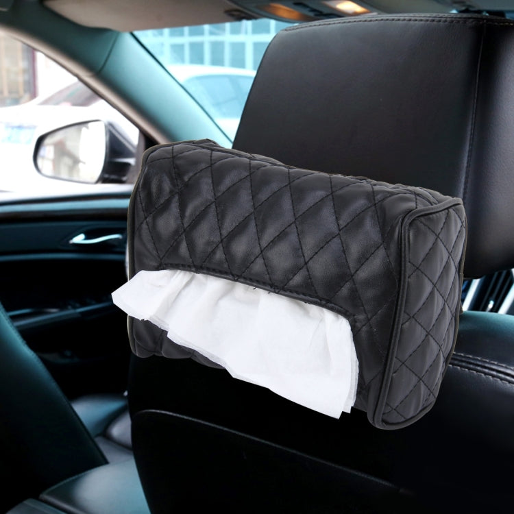 Car Auto Leather Sun Visor Backseat Hanger Tissue Box Paper Napkin Bag (Not Include Napkin), Not Include Napkin Pink, Not Include Napkin White, Not Include Napkin Black