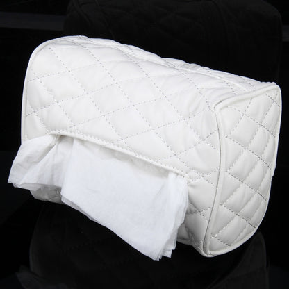 Car Auto Leather Sun Visor Backseat Hanger Tissue Box Paper Napkin Bag (Not Include Napkin), Not Include Napkin White, Not Include Napkin Black, Not Include Napkin Pink
