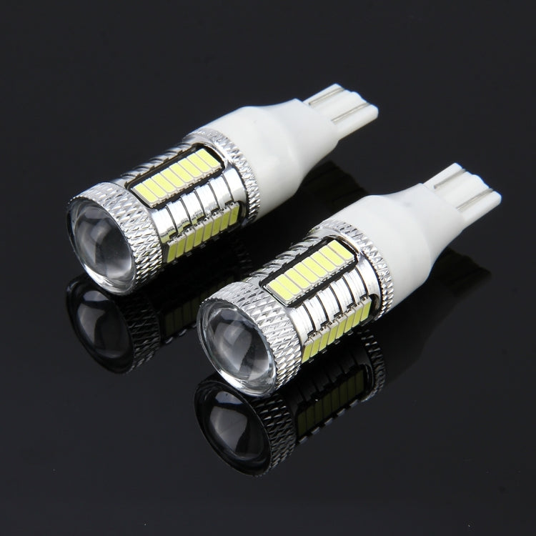 2 PCS T15 10W 650 LM 6000K Car Auto Brake Light Clearance Light Backup Light with 1 CREE Lamps and 32 SMD-4014 LED Lamps, DC 12V, T15