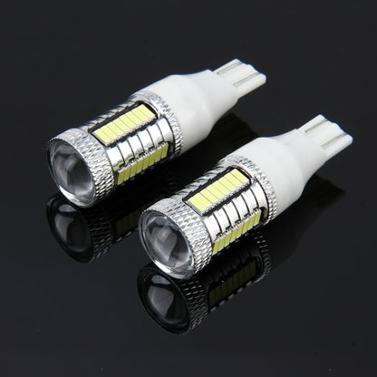 2 PCS T15 10W 650 LM 6000K Car Auto Brake Light Clearance Light Backup Light with 1 CREE Lamps and 32 SMD-4014 LED Lamps, DC 12V, T15