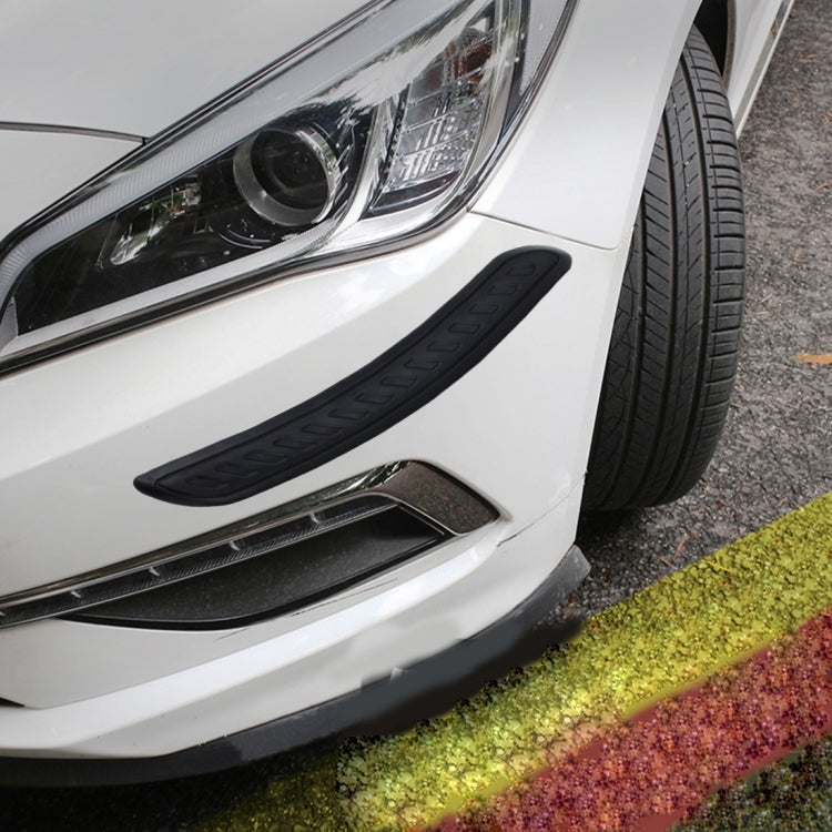 2 PCS Universal Car Auto Rubber Body Bumper Guard Protector Strip Sticker