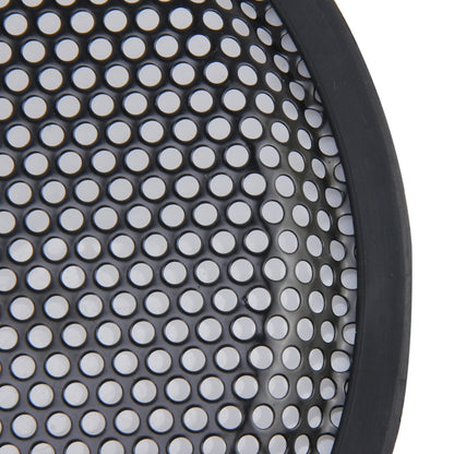 8 inch Car Auto Metal Mesh Black Round Hole Subwoofer Loudspeaker Protective Cover Mask Kit with Fixed Holder, 8 Inch