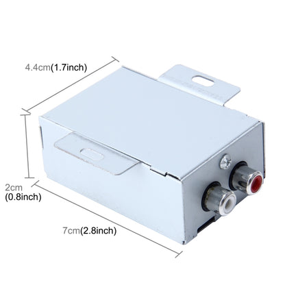 FH-203 12V Vehicle Car Audio Amplifier Noise Filter RCA Plug Loop Isolator for DVD Stereos, FH-203