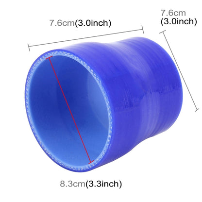 Universal Car Air Filter Diameter Intake Tube Constant Straight Tube Hose Diameter Variable Hose Connector Silicone Intake Connection Tube Turbocharger Silicone Tube Rubber Silicone Tube, Inner Diameter: 76-83mm, 76-83mm