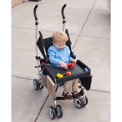 Child Console Baby Stroller Toy Stroller Organizer Baby Safety Tray Tourist Painting Holder Waterproof Dining Table Car Painting Tray, Blue