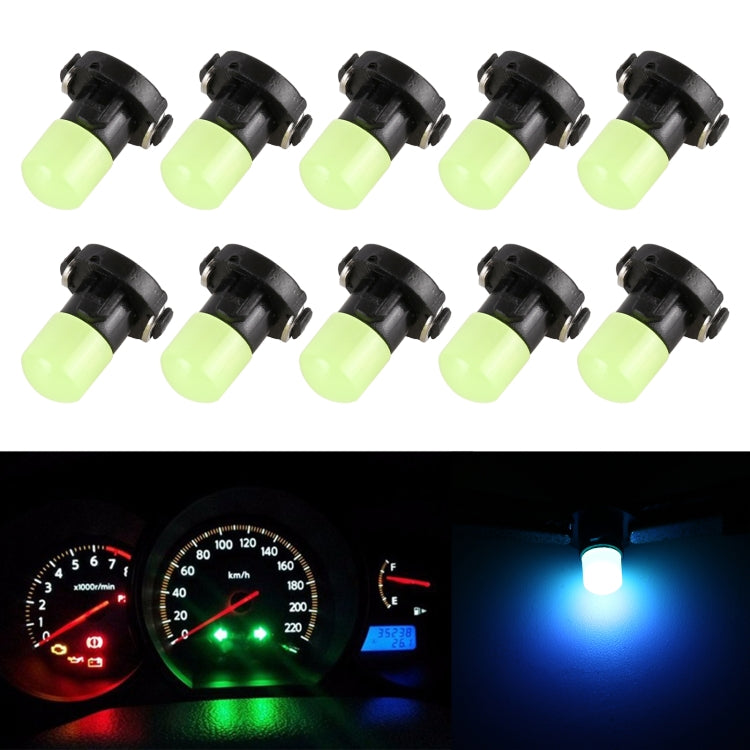 10 PCS 2W T3 Wedge Instrument Panel LED Light Dashboard Gauge Cluster Indicator Lamp Bulb, 2W T3, T3
