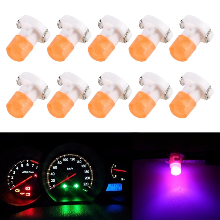 10 PCS 2W T3 Wedge Instrument Panel LED Light Dashboard Gauge Cluster Indicator Lamp Bulb, 2W T3, T3