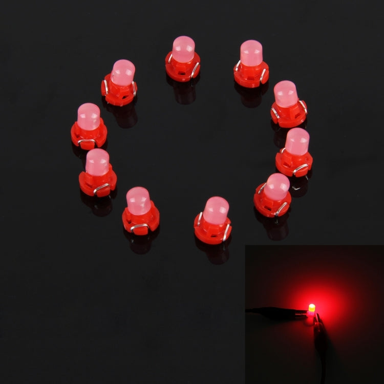 10 PCS 2W T3 Wedge Instrument Panel LED Light Dashboard Gauge Cluster Indicator Lamp Bulb, 2W T3, T3