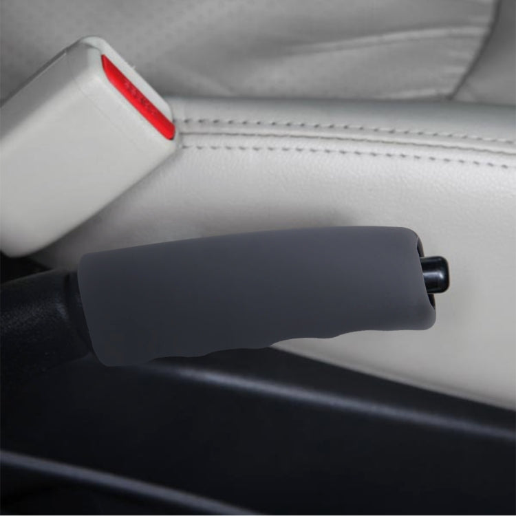 Rubber Car Hand Brake Cover Shift Knob Gear Stick Cushion Cover Car Accessory Interior Decoration Pad, Hand Brake Cove(Khaki), Hand Brake Cove(Blue), Hand Brake CoveRed), Hand Brake Cove(Black), Hand Brake Cove(Grey)