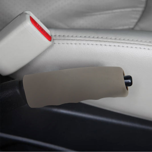 Rubber Car Hand Brake Cover Shift Knob Gear Stick Cushion Cover Car Accessory Interior Decoration Pad, Hand Brake Cove(Khaki), Hand Brake Cove(Blue), Hand Brake CoveRed), Hand Brake Cove(Black), Hand Brake Cove(Grey)