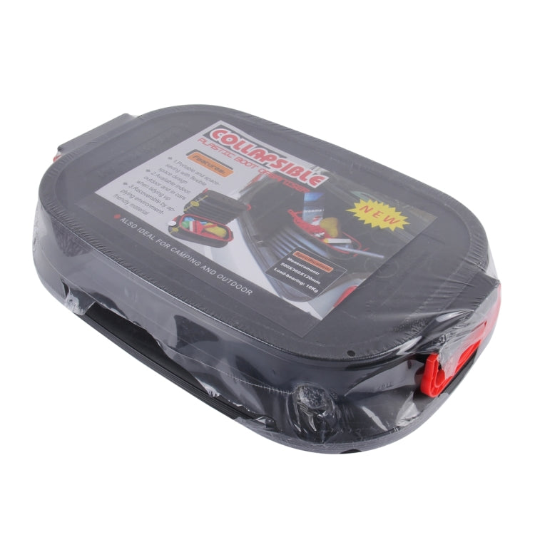 37L Car Collapsible Plastic Organizer Bin with Lid for Camping and Outdoor, Car Collapsible Organizer Bin