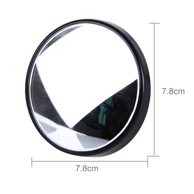 3R-023 Car Blind Spot Rear View Wide Angle Mirror, Diameter: 7.5cm, 3R-023 (Black)