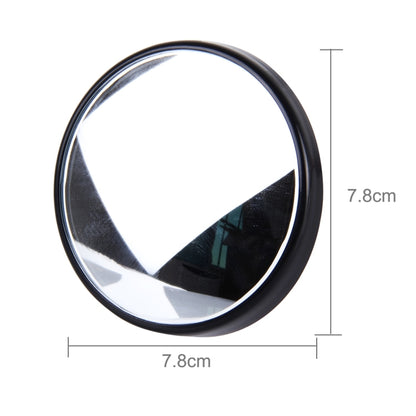 3R-023 Car Blind Spot Rear View Wide Angle Mirror, Diameter: 7.5cm, 3R-023 (Black)