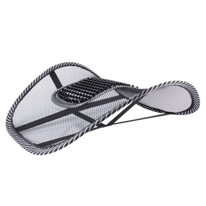 Car Season Universal Ice Milk Mesh Breathable Massage Waist Pillow Mat, Car Waist Pillow Mat