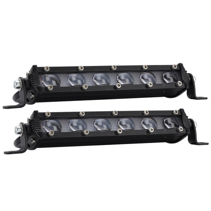 2 PCS 8 inch 18W 6000K IP67 1800ML Car Boat Marine Work Lights Spotlight LED Bulbs, DC 9-30V, 8 inch
